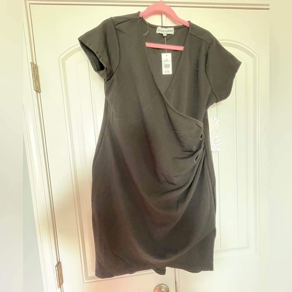 🆕Almost Famous 3X Black Dress Side Ruching